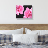 Hübsche Rosa-Blume Moderne minimalistische Blumen Leinwanddruck (Insitu (Schlafzimmer))