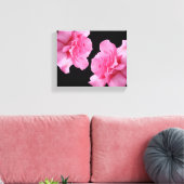 Hübsche Rosa-Blume Moderne minimalistische Blumen Leinwanddruck (Insitu (Wohnzimmer))