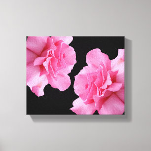 Hübsche Rosa-Blume Moderne minimalistische Blumen Leinwanddruck