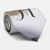 hübsche Rosa Blume Monogramm Kleid Krawatte. Krawatte (Gerollt)