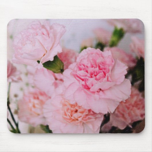 hübsche rosa Blume Mousepad (Vorne)