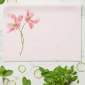 Hübsche rosa Blume niedlich schön Geschirrtuch (Gefaltet)