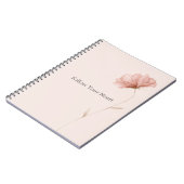 Hübsche rosa Blume Notizblock (Linke Seite)