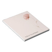 Hübsche rosa Blume Notizblock (angewinkelt)