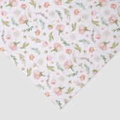 Hübsche rosa Blume - Papiertücher Seidenpapier (Detail)