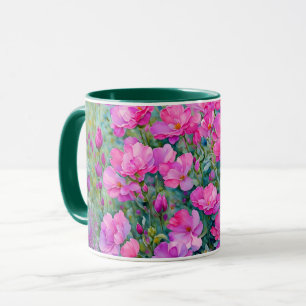 Hübsche Rosa Blume Tasse Cups