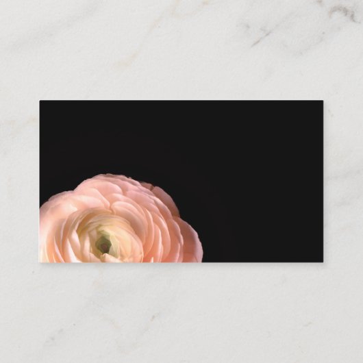 hübsche rosa Blume Visitenkarte doppelseitig (Rückseite)