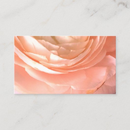 hübsche rosa Blume Visitenkarte doppelseitig (Vorderseite)