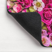Hübsche rosa Blumen-BildMausunterlage Mousepad (Ecke)