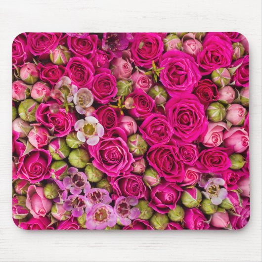Hübsche rosa Blumen-BildMausunterlage Mousepad (Vorne)