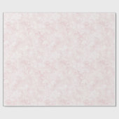Hübsche rosa Blumen-Brautparty Geschenkpapier (Flach)