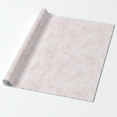 Hübsche rosa Blumen-Brautparty Geschenkpapier (Ungerollt)