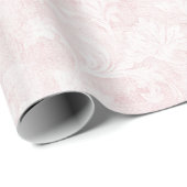 Hübsche rosa Blumen-Brautparty Geschenkpapier (Rolleneckpunkt)