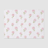 Hübsche rosa Blumen-Brautparty Seidenpapier (Vorderseite)