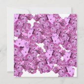 Hübsche rosa Blumen Danke Trauerkarte Einladung (Rückseite)