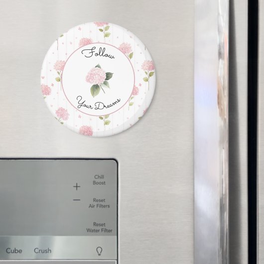 Hübsche rosa Blumen Magnet (In Situ (Kühlschrank))