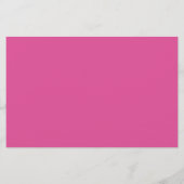 Hübsche rosa Blumen-Save-the-Date-Karte Briefpapier (Rückseite)
