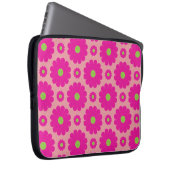 Hübsche rosa Blumenentwurfs-Laptophülse Laptopschutzhülle (Vorne Rechts)