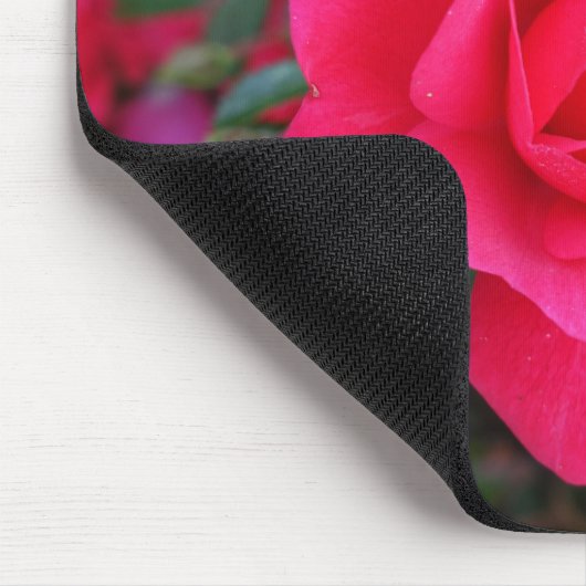 hübsche Rosa-Blumenfotografie Mousepad (Ecke)