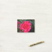 hübsche Rosa-Blumenfotografie Post-it Klebezettel (Auf Schreibtisch)