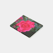 hübsche Rosa-Blumenfotografie Post-it Klebezettel (angewinkelt)