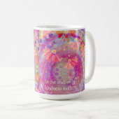 Hübsche rosa Blumenfreundlichkeit zählt zu den Ins Kaffeetasse (VorderseiteRechts)