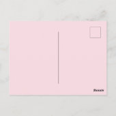 Hübsche Rosa Blumengarten Vogelsprichwörter 31 Bib Postkarte (Rückseite)