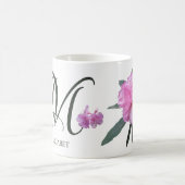 Hübsche Rosa-Blumenmädchen mit dem Namen Margaret Kaffeetasse (Mittel)