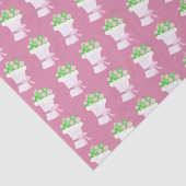 Hübsche rosa Blumensträuße Muster Seidenpapier (Ausschnitt)