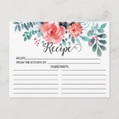 Hübsche Rosa Blumenzapfel Postkarte (Vorderseite)