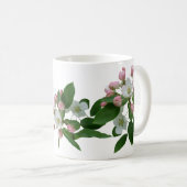 Hübsche Rosa Blütenblüte (Blütenblüte) Kaffeetasse (VorderseiteRechts)