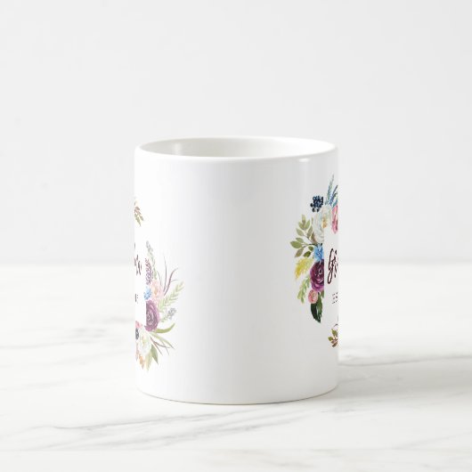 Hübsche Rosa-Boho-Blume | Oma Kaffeetasse