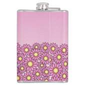 Hübsche Rosa Bridesmaid-Blume Flachmann (Rückseite)