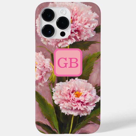 Hübsche Rosa Carnation Blume Bouquet Ölgemälde Case-Mate iPhone Hülle (Rückseite)