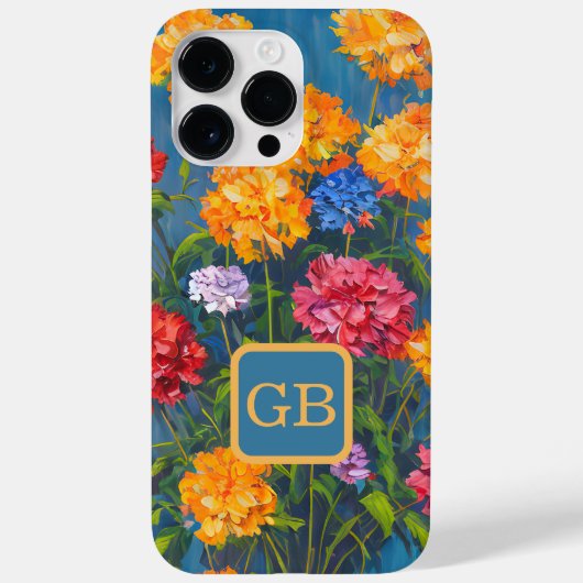 Hübsche Rosa Carnation Blume Bouquet Ölgemälde Case-Mate iPhone Hülle (Rückseite)