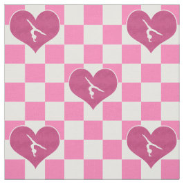 Hübsche rosa Checkered Gymnastik Stoff