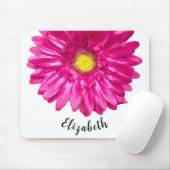 Hübsche Rosa daisy Blume individuelle Name Frauen Mousepad (Mit Mouse)