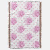 Hübsche Rosa Decke (Vorderseite Vertikal)