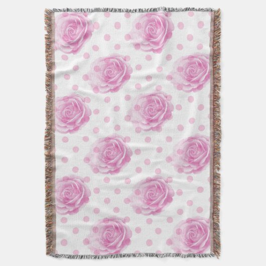 Hübsche Rosa Decke (Vorderseite Vertikal)