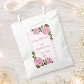 Hübsche rosa Eckblumenstrauß-18. Geburtstag Geschenktütchen (Ausgeschnitten)
