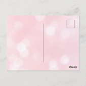 Hübsche rosa Elfenfee und Drache  Postkarte (Rückseite)