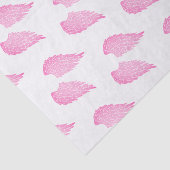 Hübsche rosa Engels-Flügel u. Weiß Seidenpapier (Ausschnitt)