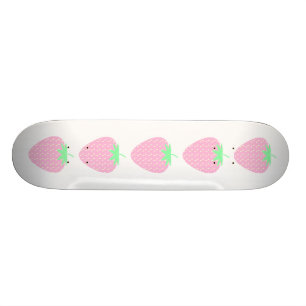 Hübsche rosa Erdbeere Skateboard