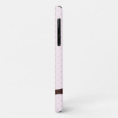 Hübsche rosa Eule Case-Mate iPhone Hülle (Hinten/Links)