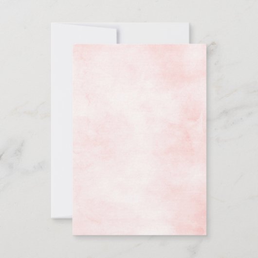 Hübsche rosa Farbtöne der geometrischen Blush-Hoch Dankeskarte (Rückseite)