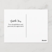 Hübsche Rosa Flamingo Rose Illustration Postkarte (Rückseite)