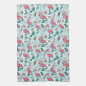 Hübsche rosa Flamingoküche Geschirrtuch (Vertikal)