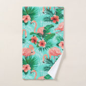 Hübsche rosa Flamingos Badhandtuch Set (Handtuch)