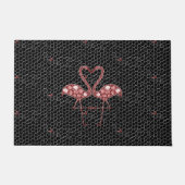 Hübsche rosa Flamingos Mosaik  Fußmatte (Vorderseite)