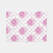Hübsche Rosa Fleecedecke (Vorderseite (Horizontal))